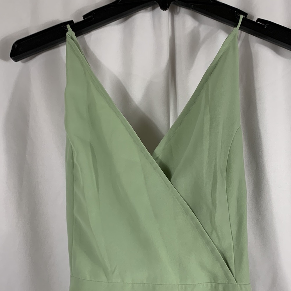 ASOS Solid wrap Bridesmaid Maxi dress in Mint Size 10 NWT - Picture 2 of 7